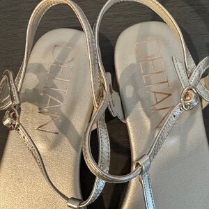 Delta Metallic Sandals